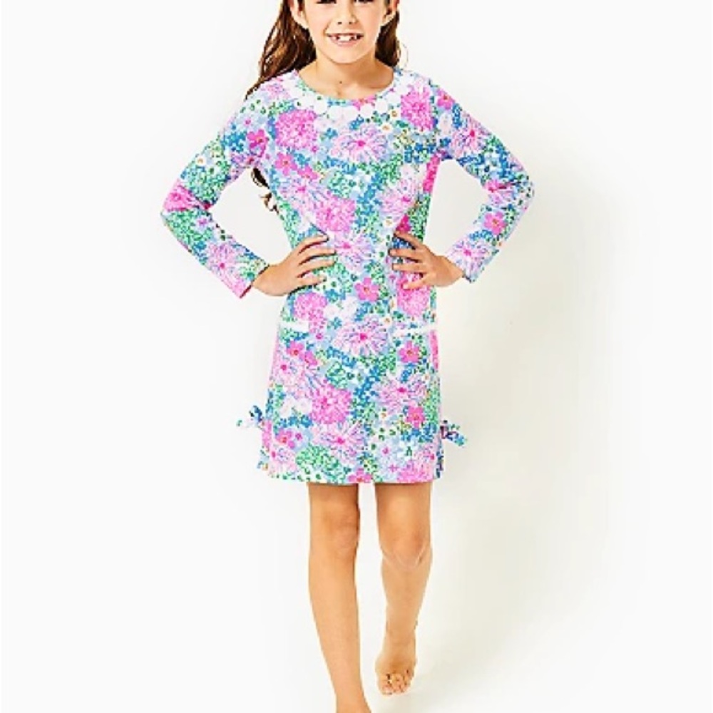 Lilly Pulitzer Little Lilly Knit Shift Dress in Multi Soirée all day - Picture 1 of 6